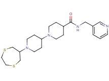 1'-(1,4-dithiepan-6-yl)-N-(3-pyridinylmethyl)-1,4'-bipiperidine-4-carboxamide