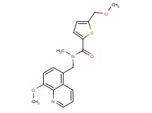 5-(methoxymethyl)-N-[(8-methoxyquinolin-5-yl)methyl]-N-methylthiophene-2-carboxamide