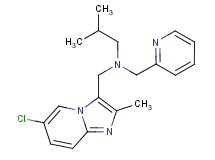 N-[(6-chloro-2-methylimidazo[1,2-a]pyridin-3-yl)methyl]-2-methyl-N-(pyridin-2-ylmethyl)propan-1-amine
