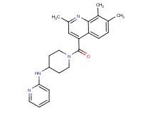 N-{1-[(2,7,8-trimethyl-4-quinolinyl)carbonyl]-4-piperidinyl}-2-pyridinamine