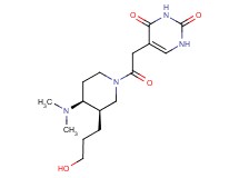 5-{2-[(3R*,4S*)-4-(dimethylamino)-3-(3-hydroxypropyl)piperidin-1-yl]-2-oxoethyl}pyrimidine-2,4(1H,3H)-dione