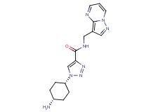 1-(cis-4-aminocyclohexyl)-N-(pyrazolo[1,5-a]pyrimidin-3-ylmethyl)-1H-1,2,3-triazole-4-carboxamide
