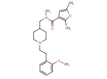 N-({1-[2-(2-methoxyphenyl)ethyl]-4-piperidinyl}methyl)-N,2,5-trimethyl-3-furamide