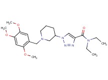 N,N-diethyl-1-[1-(2,4,5-trimethoxybenzyl)-3-piperidinyl]-1H-1,2,3-triazole-4-carboxamide