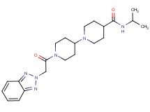 1'-(2H-1,2,3-benzotriazol-2-ylacetyl)-N-isopropyl-1,4'-bipiperidine-4-carboxamide