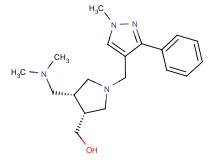 {(3R*,4R*)-4-[(dimethylamino)methyl]-1-[(1-methyl-3-phenyl-1H-pyrazol-4-yl)methyl]pyrrolidin-3-yl}methanol