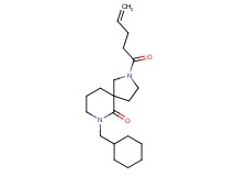 7-(cyclohexylmethyl)-2-(4-pentenoyl)-2,7-diazaspiro[4.5]decan-6-one