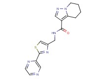N-[(2-pyrazin-2-yl-1,3-thiazol-4-yl)methyl]-4,5,6,7-tetrahydropyrazolo[1,5-a]pyridine-3-carboxamide