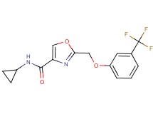 N-cyclopropyl-2-{[3-(trifluoromethyl)phenoxy]methyl}-1,3-oxazole-4-carboxamide