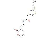 2-[2-(ethylthio)-1,3-thiazol-4-yl]-N-[2-(2-oxo-1,3-oxazinan-3-yl)ethyl]acetamide