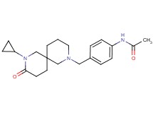 N-{4-[(8-cyclopropyl-9-oxo-2,8-diazaspiro[5.5]undec-2-yl)methyl]phenyl}acetamide