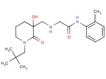 N~2~-{[1-(2,2-dimethylpropyl)-3-hydroxy-2-oxopiperidin-3-yl]methyl}-N~1~-(2-methylphenyl)glycinamide