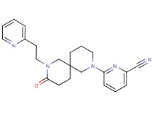 6-{9-oxo-8-[2-(2-pyridinyl)ethyl]-2,8-diazaspiro[5.5]undec-2-yl}-2-pyridinecarbonitrile