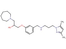 1-(1-azepanyl)-3-[3-({[3-(3,5-dimethyl-1H-pyrazol-1-yl)propyl]amino}methyl)phenoxy]-2-propanol
