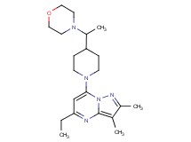 5-ethyl-2,3-dimethyl-7-[4-(1-morpholin-4-ylethyl)piperidin-1-yl]pyrazolo[1,5-a]pyrimidine