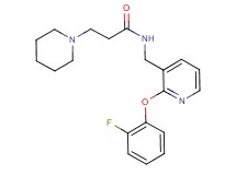 N-{[2-(2-fluorophenoxy)-3-pyridinyl]methyl}-3-(1-piperidinyl)propanamide