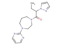 1-[2-(1H-pyrazol-1-yl)butanoyl]-4-(2-pyrimidinyl)-1,4-diazepane