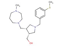 {(3R*,4S*)-4-[(4-methyl-1,4-diazepan-1-yl)methyl]-1-[3-(methylthio)benzyl]pyrrolidin-3-yl}methanol