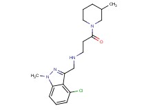 N-[(4-chloro-1-methyl-1H-indazol-3-yl)methyl]-3-(3-methylpiperidin-1-yl)-3-oxopropan-1-amine