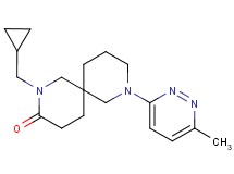 2-(cyclopropylmethyl)-8-(6-methyl-3-pyridazinyl)-2,8-diazaspiro[5.5]undecan-3-one