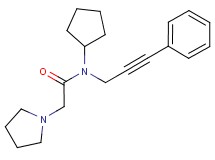 N-cyclopentyl-N-(3-phenylprop-2-yn-1-yl)-2-pyrrolidin-1-ylacetamide