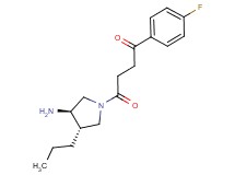 4-[(3R*,4S*)-3-amino-4-propylpyrrolidin-1-yl]-1-(4-fluorophenyl)-4-oxobutan-1-one