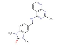 1,3-dimethyl-5-{[(2-methylpyrido[2,3-d]pyrimidin-4-yl)amino]methyl}-1,3-dihydro-2H-benzimidazol-2-one