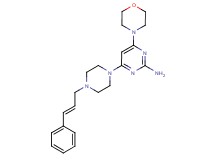 4-morpholin-4-yl-6-{4-[(2E)-3-phenylprop-2-en-1-yl]piperazin-1-yl}pyrimidin-2-amine