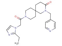 9-[(2-ethyl-1H-imidazol-1-yl)acetyl]-2-(pyridin-4-ylmethyl)-2,9-diazaspiro[5.5]undecan-3-one