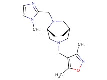(1S*,5R*)-3-[(3,5-dimethyl-4-isoxazolyl)methyl]-6-[(1-methyl-1H-imidazol-2-yl)methyl]-3,6-diazabicyclo[3.2.2]nonane