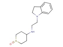 N-[2-(2,3-dihydro-1H-indol-1-yl)ethyl]tetrahydro-2H-thiopyran-4-amine 1-oxide