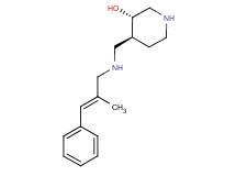 (3S*,4S*)-4-({[(2E)-2-methyl-3-phenylprop-2-en-1-yl]amino}methyl)piperidin-3-ol