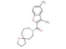 8-[(3,5-dimethyl-1-benzofuran-2-yl)carbonyl]-1-oxa-8-azaspiro[4.6]undecane