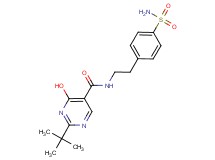 N-{2-[4-(aminosulfonyl)phenyl]ethyl}-2-tert-butyl-4-hydroxypyrimidine-5-carboxamide