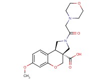 (3aR*,9bR*)-7-methoxy-2-(morpholin-4-ylacetyl)-1,2,3,9b-tetrahydrochromeno[3,4-c]pyrrole-3a(4H)-carboxylic acid