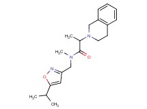 2-(3,4-dihydro-2(1H)-isoquinolinyl)-N-[(5-isopropyl-3-isoxazolyl)methyl]-N-methylpropanamide