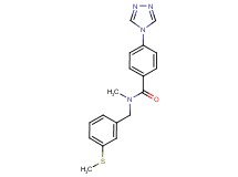 N-methyl-N-[3-(methylthio)benzyl]-4-(4H-1,2,4-triazol-4-yl)benzamide