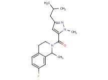 7-fluoro-2-[(3-isobutyl-1-methyl-1H-pyrazol-5-yl)carbonyl]-1-methyl-1,2,3,4-tetrahydroisoquinoline
