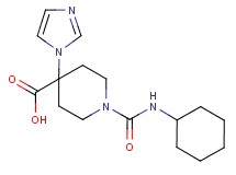 1-[(cyclohexylamino)carbonyl]-4-(1H-imidazol-1-yl)piperidine-4-carboxylic acid
