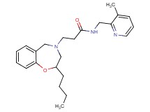 3-(2-butyl-2,3-dihydro-1,4-benzoxazepin-4(5H)-yl)-N-[(3-methyl-2-pyridinyl)methyl]propanamide