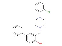 3-{[4-(2-chlorophenyl)-1-piperazinyl]methyl}-4-biphenylol