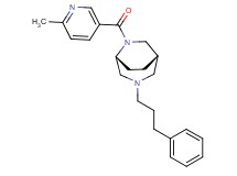 (1S*,5R*)-6-[(6-methylpyridin-3-yl)carbonyl]-3-(3-phenylpropyl)-3,6-diazabicyclo[3.2.2]nonane