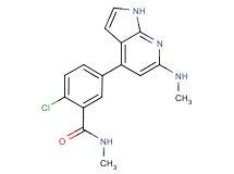 2-chloro-N-methyl-5-[6-(methylamino)-1H-pyrrolo[2,3-b]pyridin-4-yl]benzamide