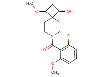(1R*,3S*)-7-(2-fluoro-6-methoxybenzoyl)-3-methoxy-7-azaspiro[3.5]nonan-1-ol