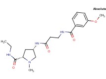 (4S)-N-ethyl-4-{[N-(3-methoxybenzoyl)-beta-alanyl]amino}-1-methyl-L-prolinamide