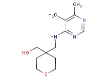 (4-{[(5,6-dimethylpyrimidin-4-yl)amino]methyl}tetrahydro-2H-pyran-4-yl)methanol