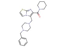 5-[(4-benzyl-1-piperazinyl)methyl]-6-(1-piperidinylcarbonyl)imidazo[2,1-b][1,3]thiazole