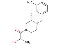 4-lactoyl-1-(3-methylbenzyl)-2-piperazinone