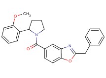 2-benzyl-5-{[2-(2-methoxyphenyl)-1-pyrrolidinyl]carbonyl}-1,3-benzoxazole
