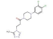 1-(3,4-dichlorophenyl)-4-[3-(5-methyl-1H-tetrazol-1-yl)propanoyl]piperazine